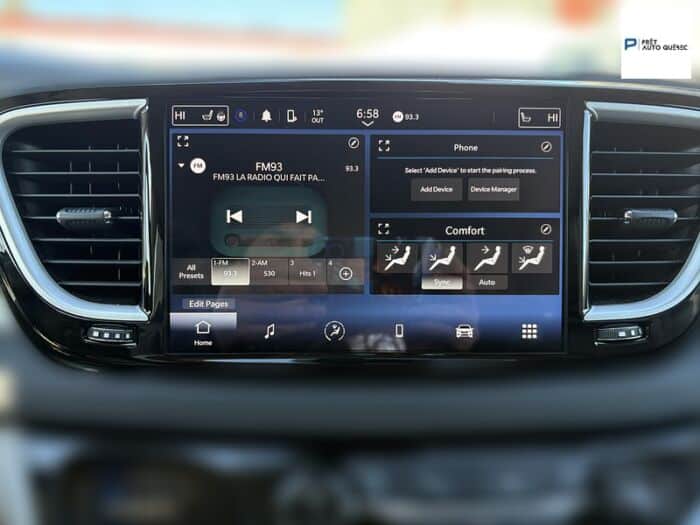 Chrysler Pacifica Touring L TA BLUETOOTH SIÈGES CHAUFFANT CAMÉRA – Image 15
