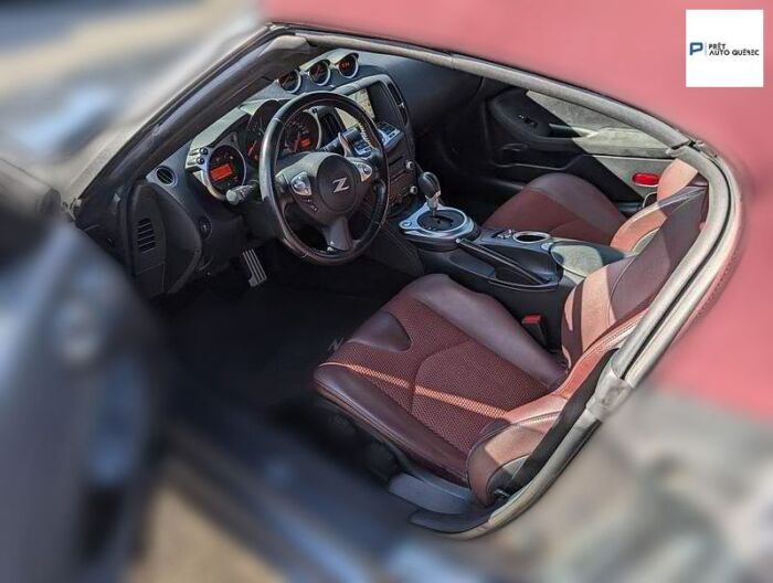 Nissan 370Z Roadster Tourisme sport toit bordeaux BLUETOOTH – Image 8