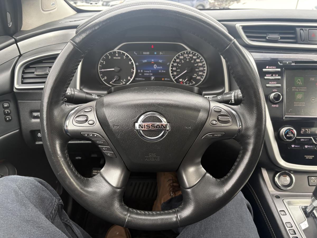 Nissan Murano 2019 SL TI BLUETOOTH TOIT CUIR GPS CAMÉRAS 360 SIÈGES ET VOLANT CHAUFFANT – Image 21