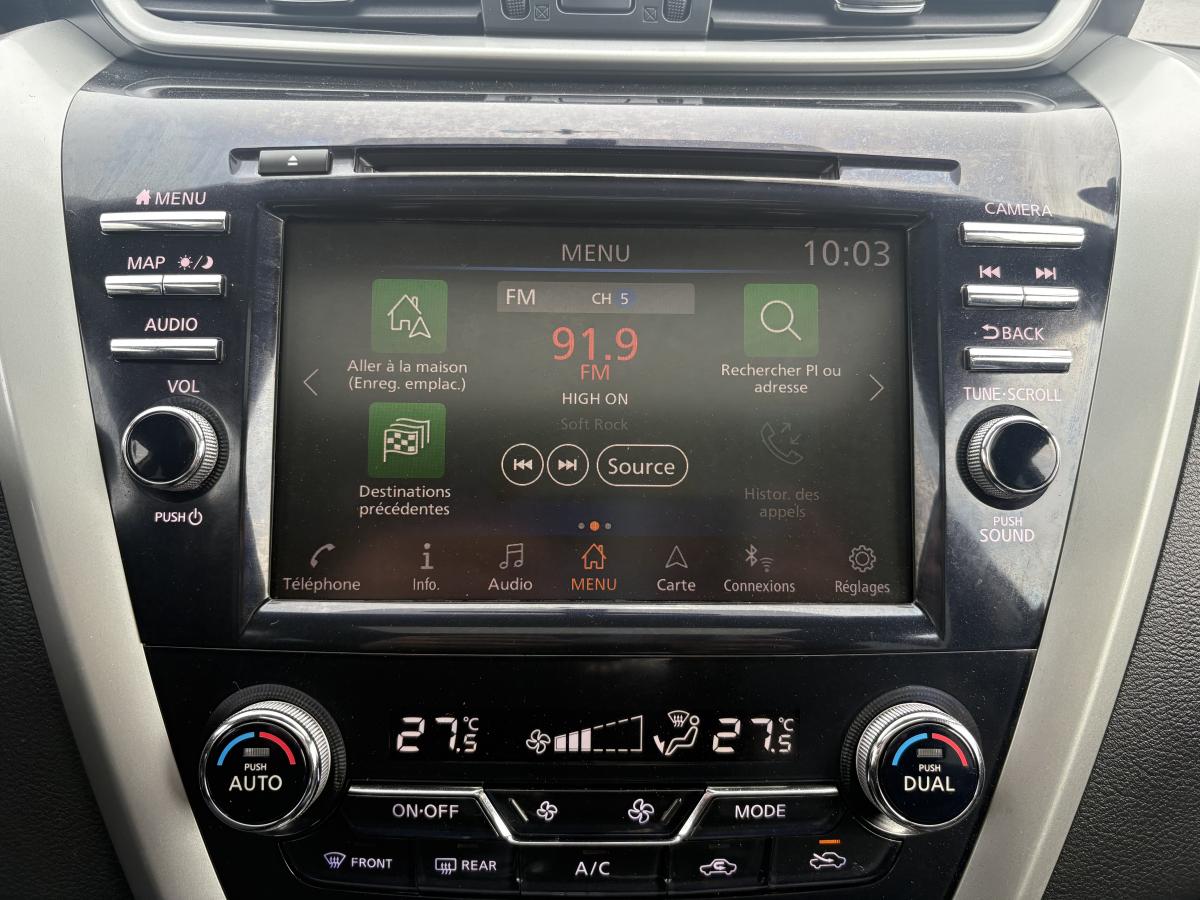 Nissan Murano 2019 SL TI BLUETOOTH TOIT CUIR GPS CAMÉRAS 360 SIÈGES ET VOLANT CHAUFFANT – Image 25